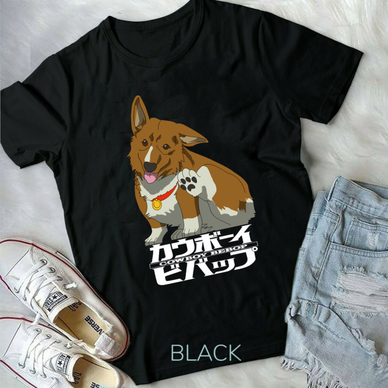 เสื้อยืด Corgi Ein Cowboy Bebop, Cowboy Bebop Anime, เสื้อยืด unisex ใหม่