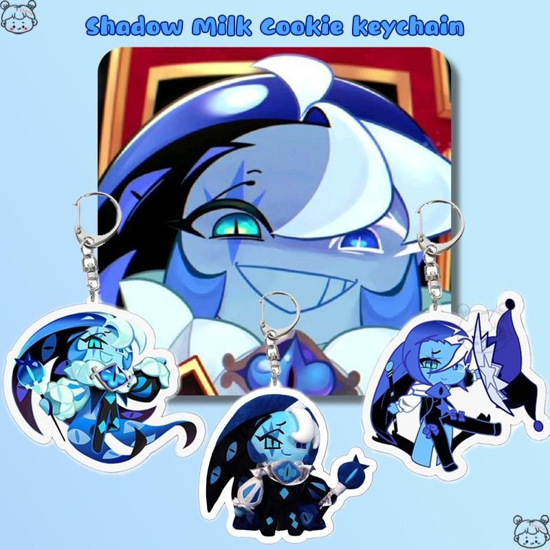 Shadow Milk Cookie พวงกุญแจกระเป๋า Charm เกมการ์ตูนกระเป๋าจี้กระเป๋าเป้สะพายหลังแบบพกพา Charm verasath