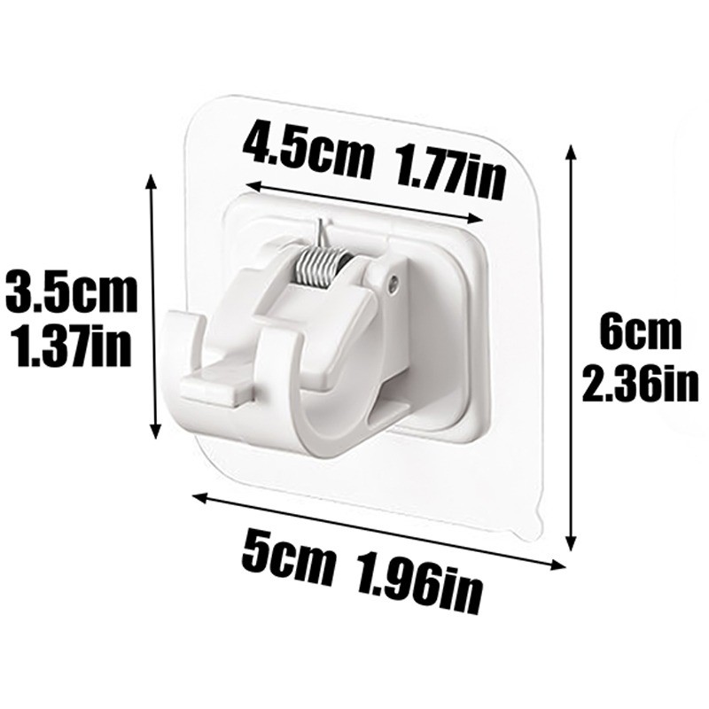 แนะนำ ผ้าม่าน 2/4/6 ชิ้นผ้าม่าน Rod วงเล็บ Self กาวผ้าม่าน Rod ผู้ถือตะขอเล็บฟรีปรับผ้าม่าน Rod Hooks อุปกรณ์ห้องน้ํา ราคาพิเศษ มีเก็บเงินปลายทาง