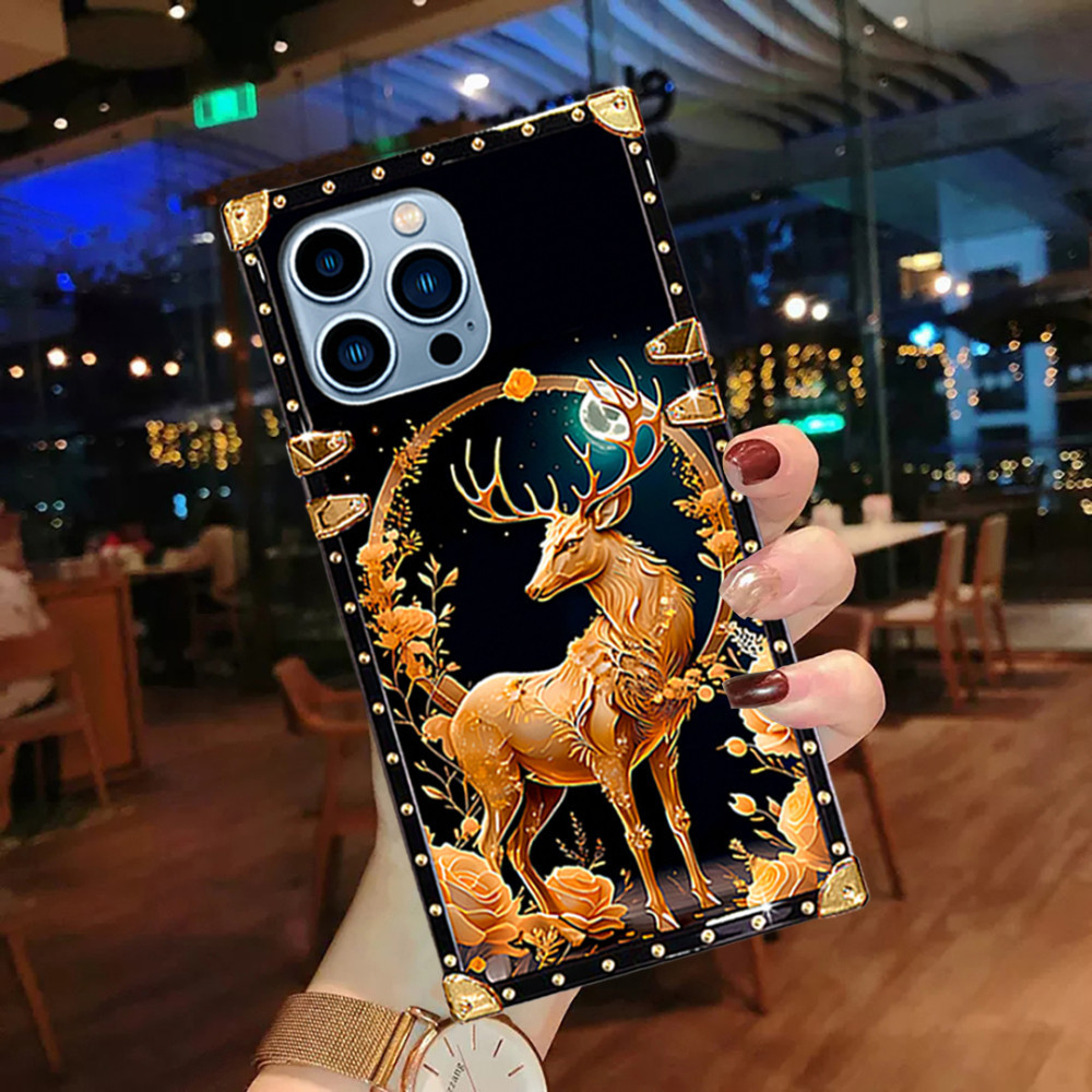 เคสโทรศัพท์มือถือ ทรงสี่เหลี่ยม ลายกวาง สําหรับ OPPO A79 A38 A18 A57 A77 A58 A78 A17K A98 A55 A54 A96 A95 A15S A35 4G 5G