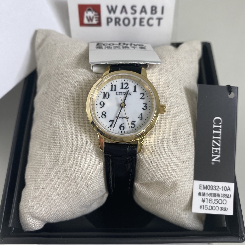 [Authentic★Direct from Japan] CITIZEN EM0932-10A Unused Eco Drive Crystal glass white SS Women Wrist watch นาฬิกาข้อมือ