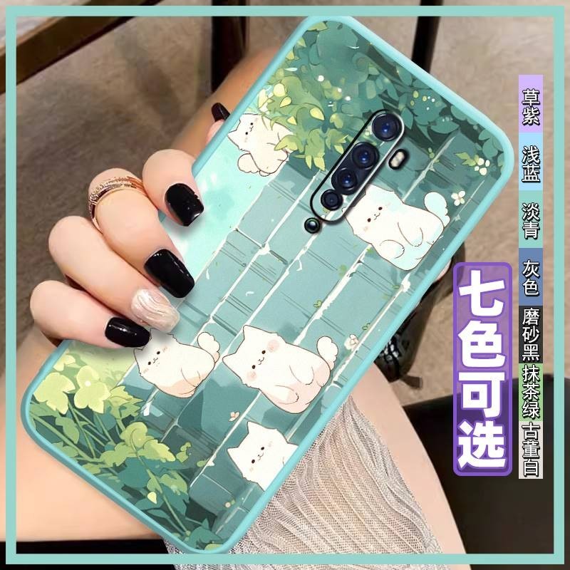 trend red Phone Case For OPPO Reno2 Anime customized transparent dust-proof Niche weird custom made female Silica gel