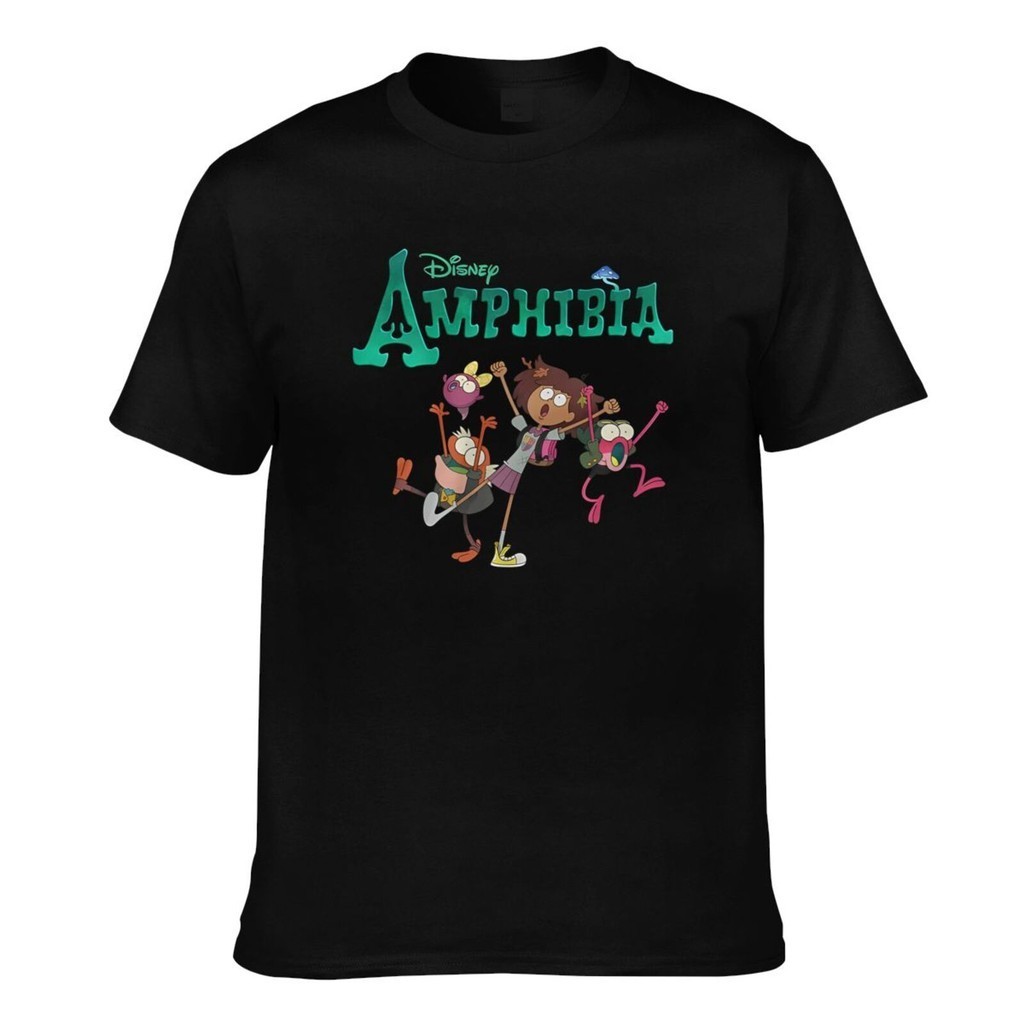 เสื้อยืดผ้าฝ้ายผู้ชายตลก Disney Amphibia Team ใหม่ล่าสุด