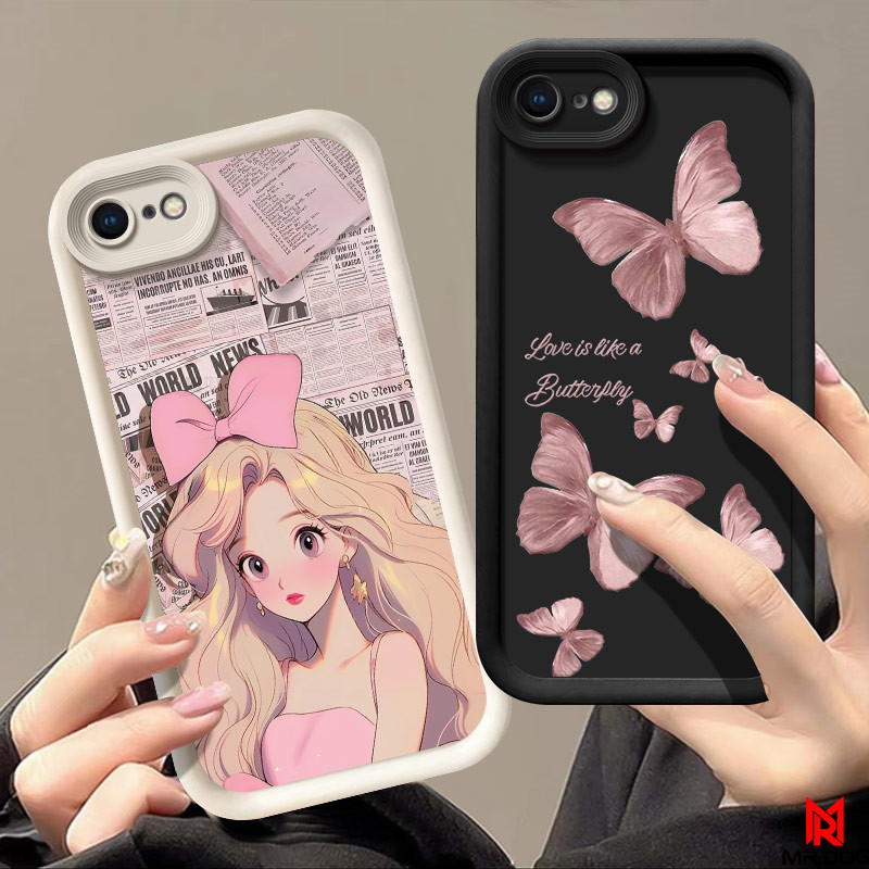 เคส iPhone 6 6S 7 8 PLUS SE กรณีโทรศัพท์มือถือซิลิโคนนุ่มแฟชั่น LSTY