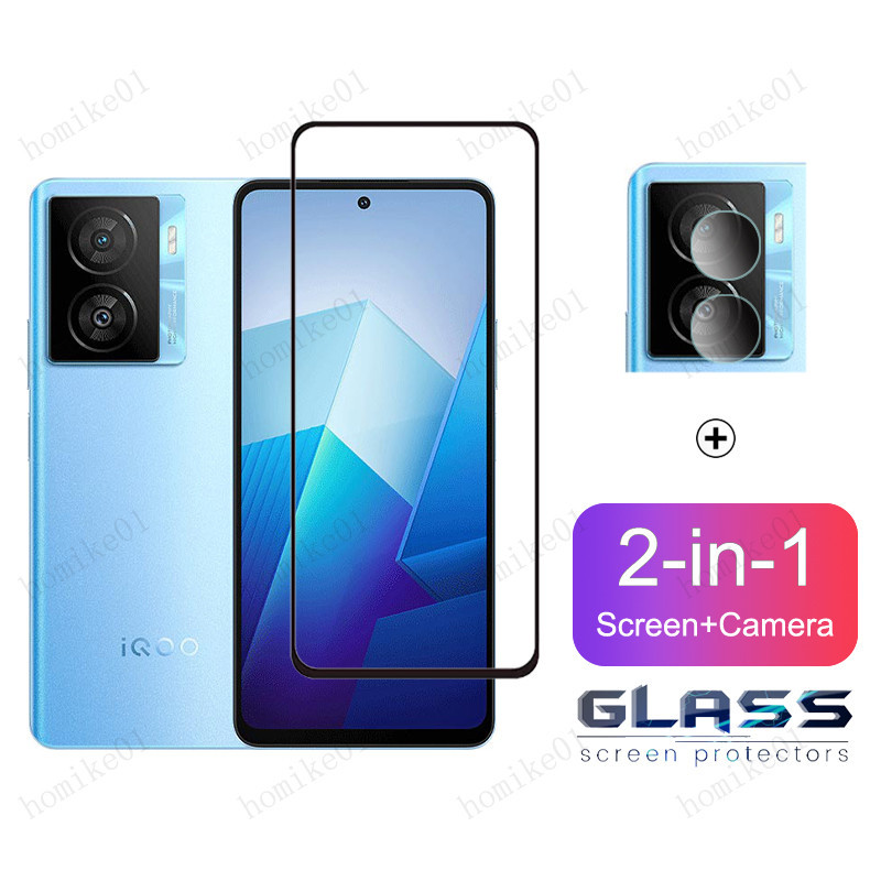 IQOO Z7x 5G ฟิล์มกระจกนิรภัยสําหรับ Vivo iQOO Z3 Z7 Z5 Z9 12 Pro 5G 8 7 Y16 Y36 Y56 Y76 Y100 5G Y22s