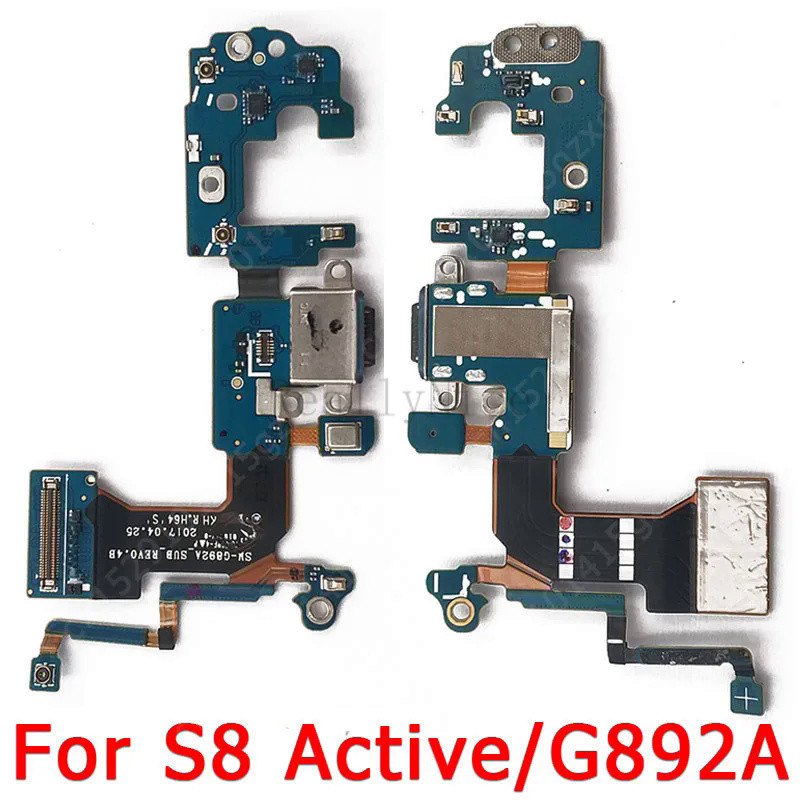 พอร์ตชาร์จ USB PCB สายเคเบิลอ่อน แบบเปลี่ยน สําหรับ Samsung Galaxy S8 Active G892A