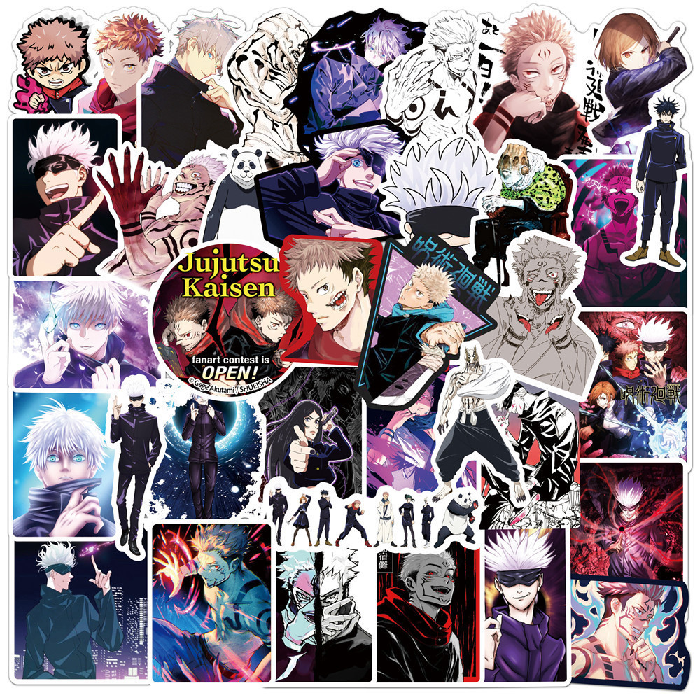 ✨พร้อมส่ง✨JAPAN ANIME 50แผ่น มหาเวทย์ผนึกมาร  Jujutsu Kaisen พีวีซี กันน้ำ สติ๊กเกอร์ Sticker 咒術迴戰 - รูปที่ 4