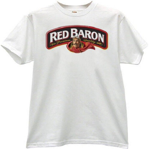 เสื้อยืด พิมพ์ลายพิซซ่า Baron Frozen สีแดง
