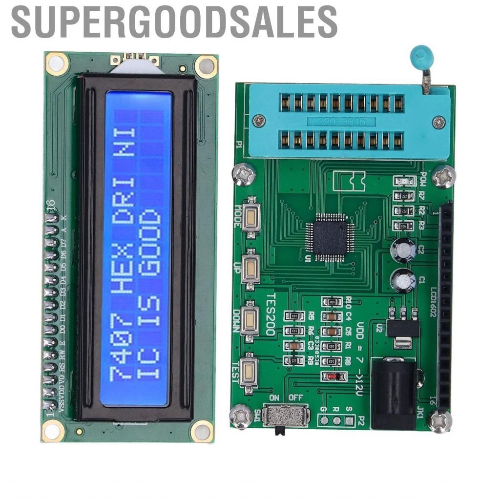 Supergoodsales IC Meter  Compact Quick Response LED Display Tester 7‑12VDC for CD4060 74 40 Series