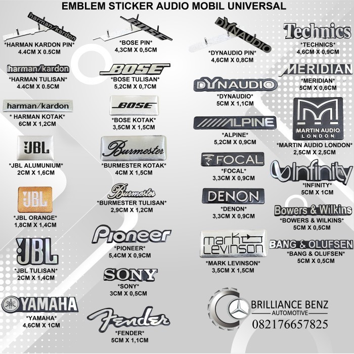 สติ๊กเกอร์อลูมิเนียม EMBLEM DECALS 3D LOGO BOSE JBL HARMAN เกรด KARDON - HKARDON WRITING