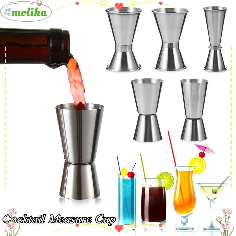 Moliha ถ้วยตวง บ้าน และที่อยู่อาศัย สเตนเลส บาร์แวร์ ค็อกเทล แก้ว