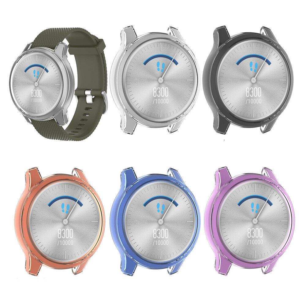 Tpu ที ่ เหมาะกับผิวเปลี ่ ยนเคสป ้ องกันแบบนุ ่ มสําหรับ Garmin Vivomove Luxe/Style Sports Smart Watch อุปกรณ ์ เสริม