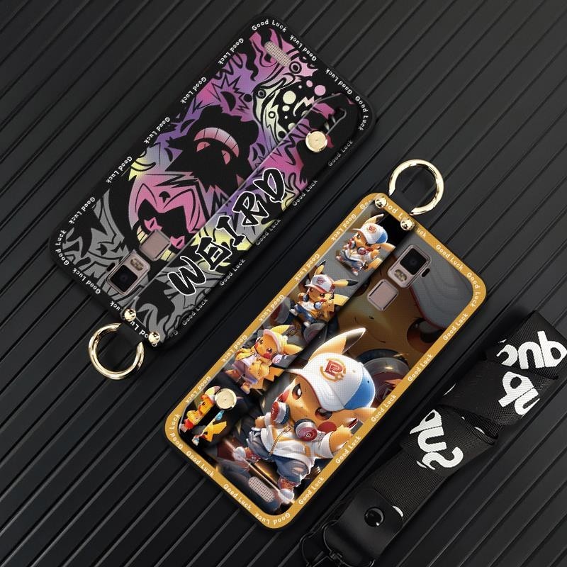 Cute Kickstand Phone Case For OPPO R7 Plus phone cover cell phone case Anti-dust Cartoon Silicone phone protector Lanyard