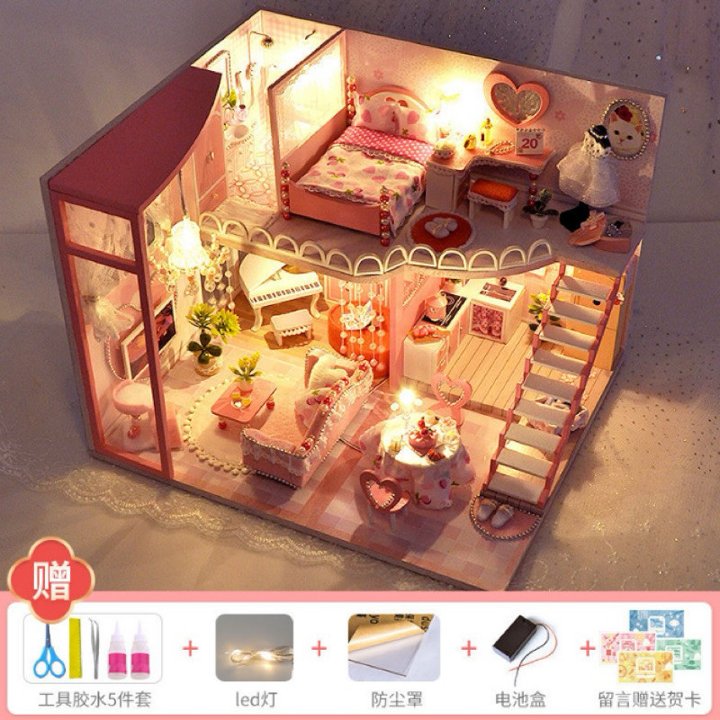 House model, Sweet dream loft, shallow shadow of time บ้านตุ๊กตา DIY สไตล์ญี่ปุ่น ประกอบเอง
