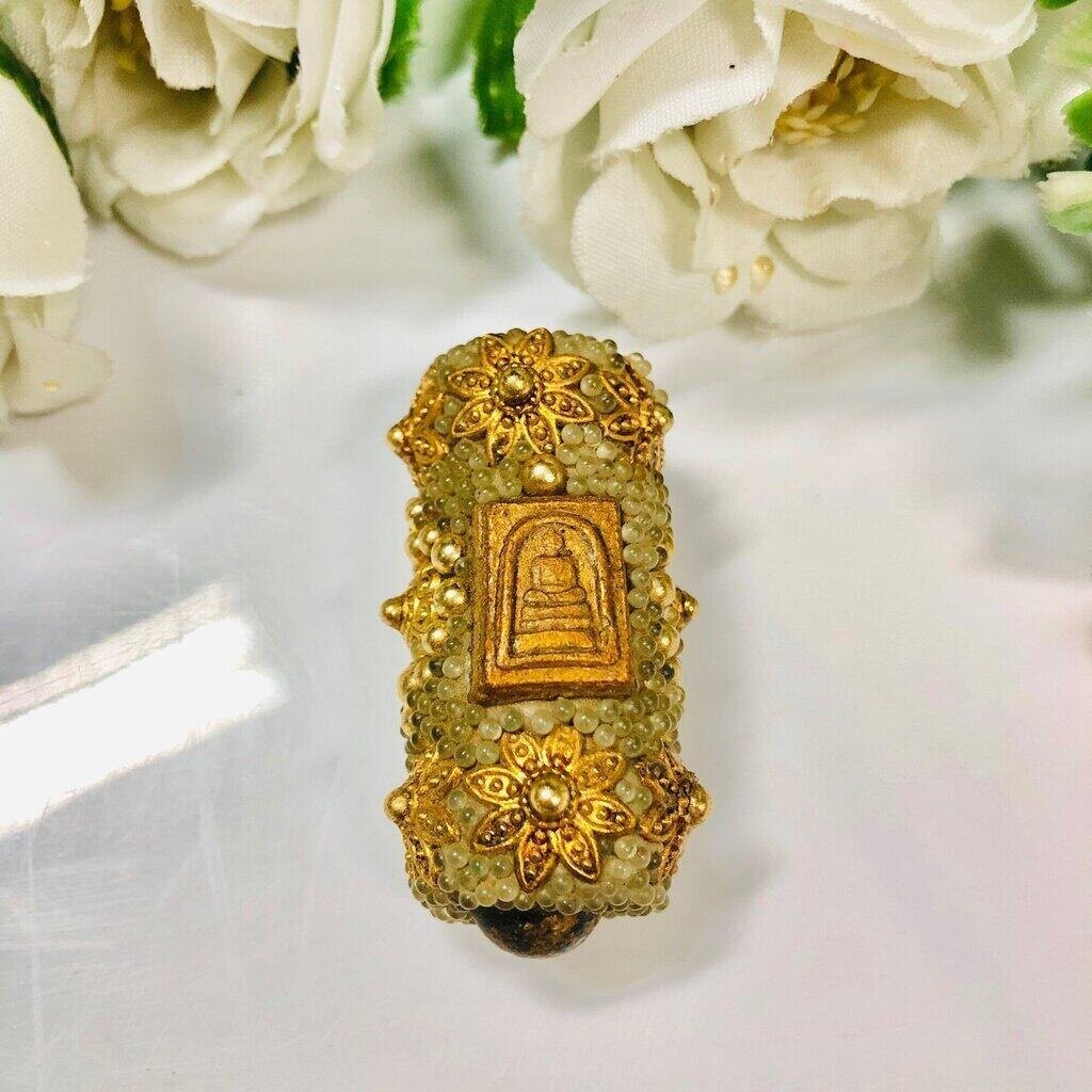 ตะกรุดโทน สมเด็จพุฒาจารย์โต พรหมรังสี กรุวังหน้าประดับพลอ