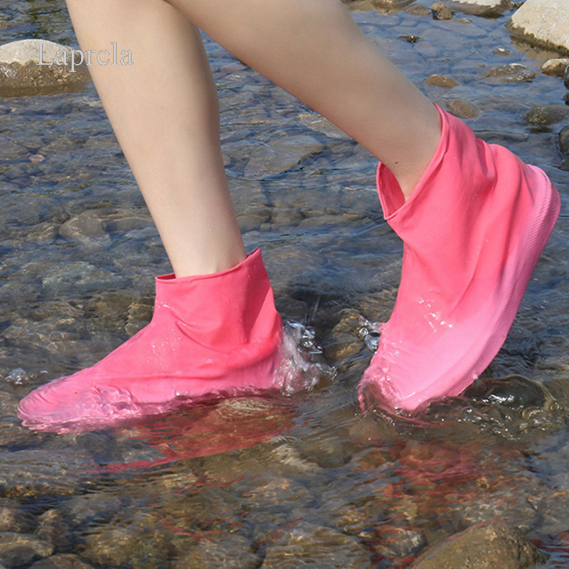 [ Lap ] Latex Rainproof Snowproof Sandproof Shoe Cover Outdoor Travel Rain Shoe Cover Anti-slip Shoe Cover