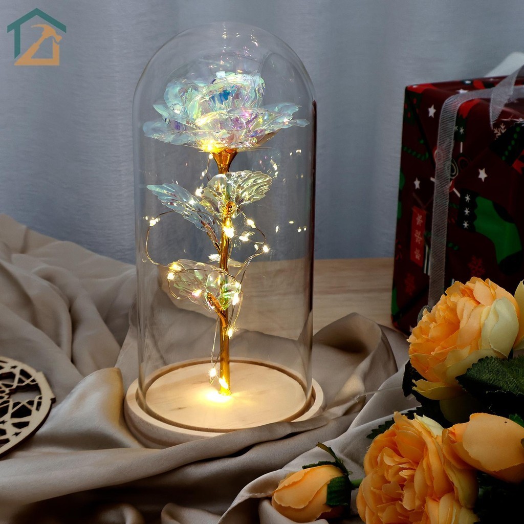 Led Rose ดอกไม ้ ของขวัญแบตเตอรี ่ ดําเนินการ LED Rose ดอกไม ้ เครื ่ องประดับ Creative Eternal Rose