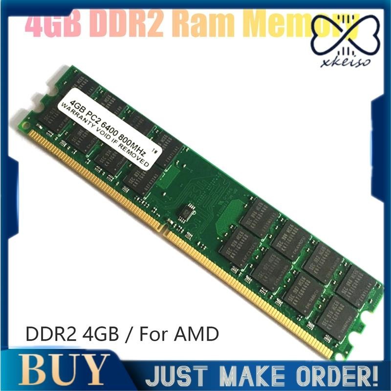4gb DDR2 Ram หน ่ วยความจํา 800Mhz 1.8V PC2 6400 DIMM 240 Pins สําหรับ AMD เมนบอร ์ ดหน ่ วยความจํา Ram 【xkeiso 】