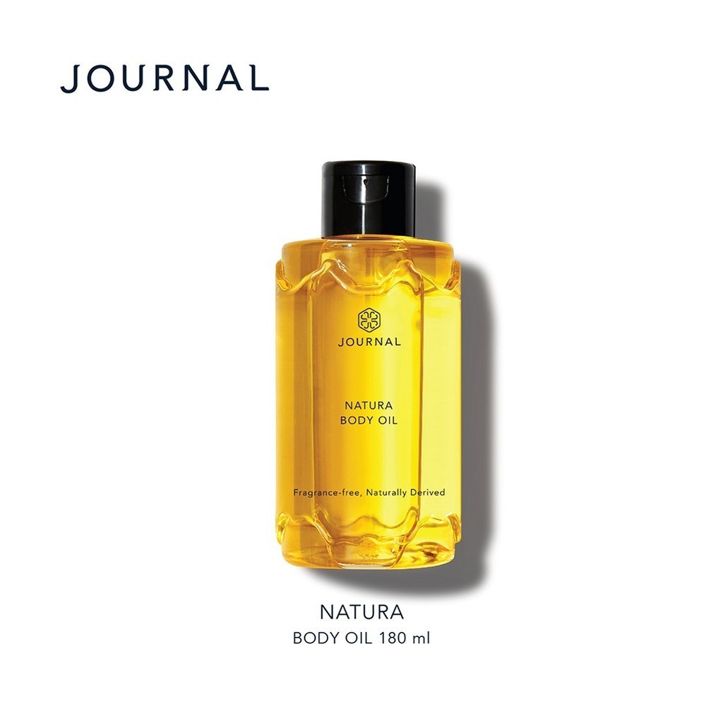 (สูตรใหม่ Tuberose) Journal Natura Body Oil 180 ml.กลิ่นหอมละมุน ช่วยให้ผิวไม่แห้งเป็น