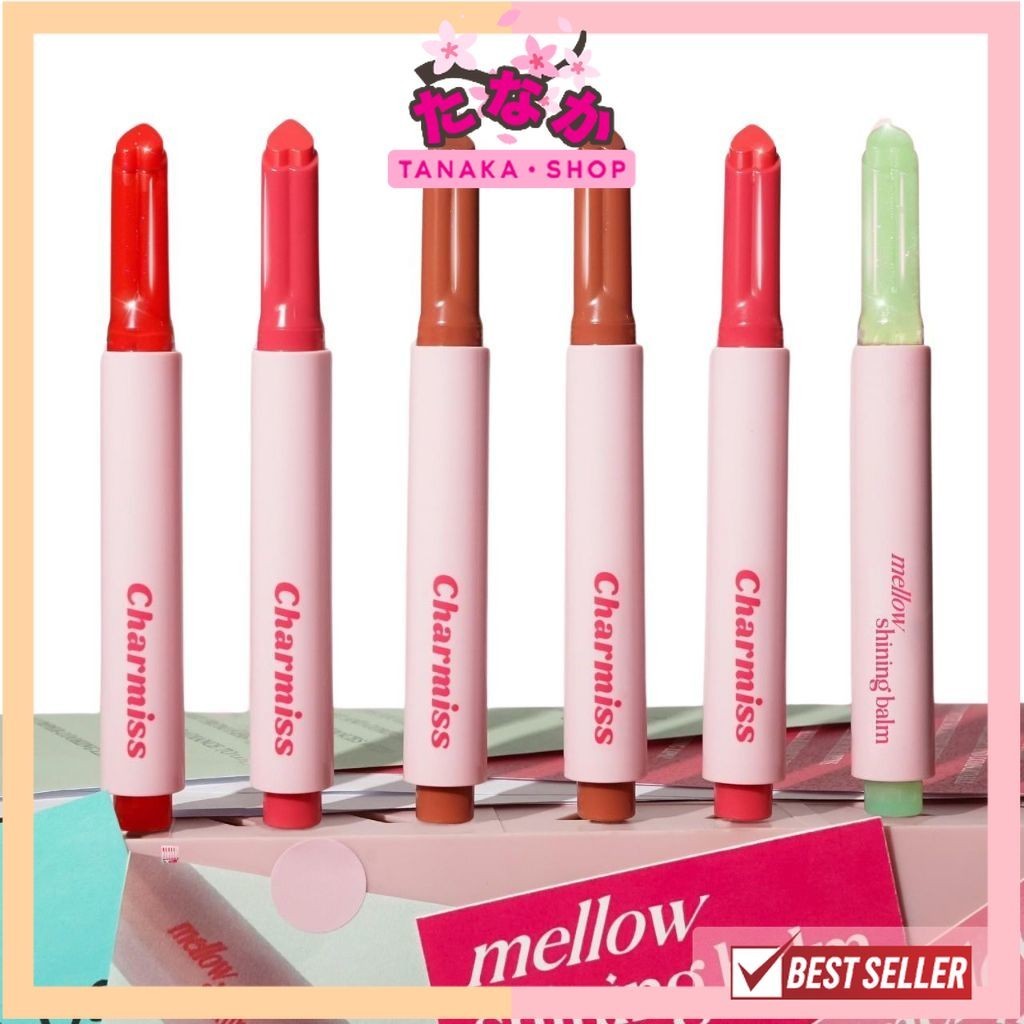 แท้/ถูกที่สุด/ไลฟ์ทุกวัน charmiss Mellow Shining Balm บาล์มไชน์นิ่ง บูสต์ปากฉ่ำคูล