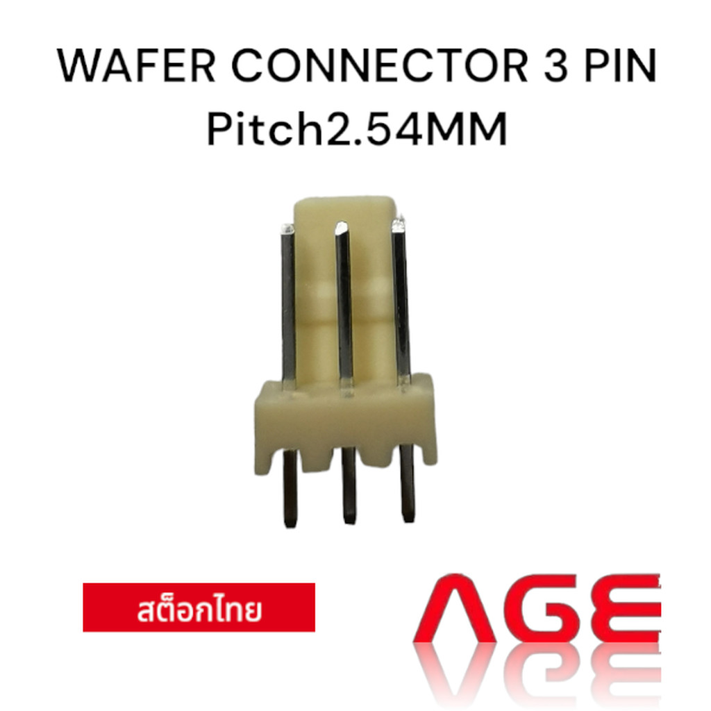 Wafer Connector 3 Pin, 2.54 mm, Straight Type, Single Row