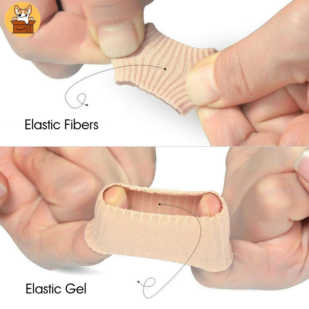 Am-az1pcผ้าFinger Toe Protectorแยกหลอดเท้าปวดมือบรรเทาผ้าพันแผลนุ่มเท้าดูแลเครื่องมือแคลลัสป้องกันเครื่องมือ