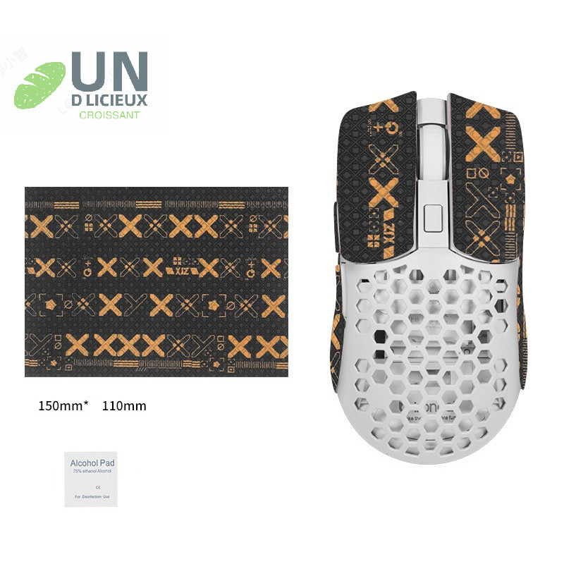 ดี 15*11 ซม.DIY Anti-Slip Wireless Gaming Universal สไตล์สติกเกอร์เมาส์ Sweat-Proof Mouse Grip เทปสวมใส่ PC Desktop แล็ปท็อปได้ดี