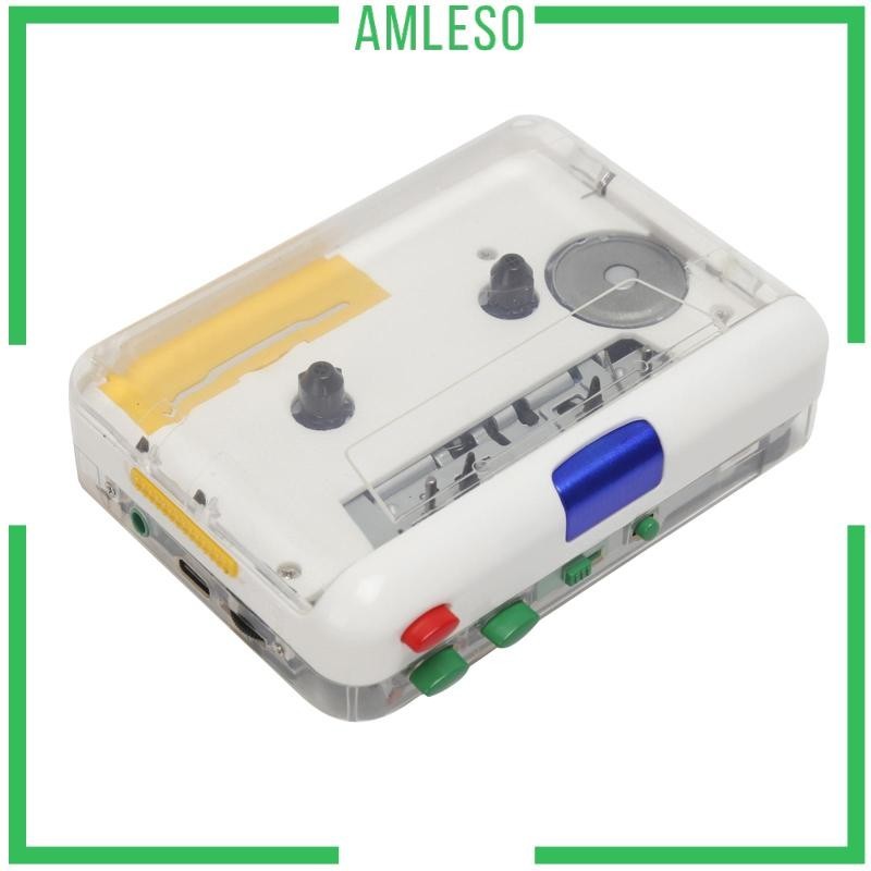 [Amleso] เครื่องเล่นเทปคาสเซ็ตอเนกประสงค์ MP3/CD Audio เครื่องเล่นเทปเทป USB อัตโนมัติ