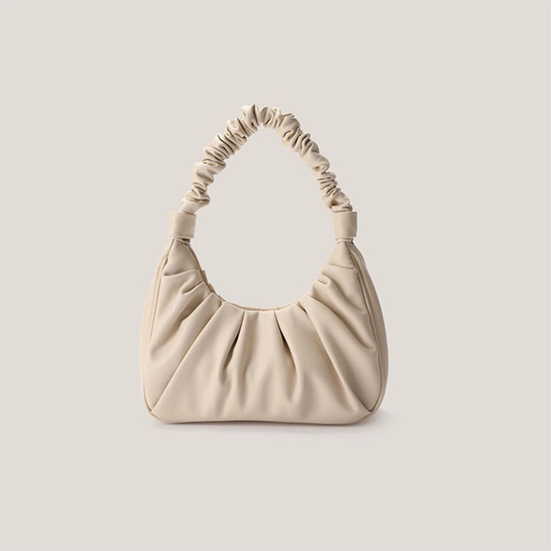 Cloud Bag Handbag Pleated Bag Soft Sheep Pattern Bag Female Pleated Bag One Shoulder Diagonal Underarm Bag