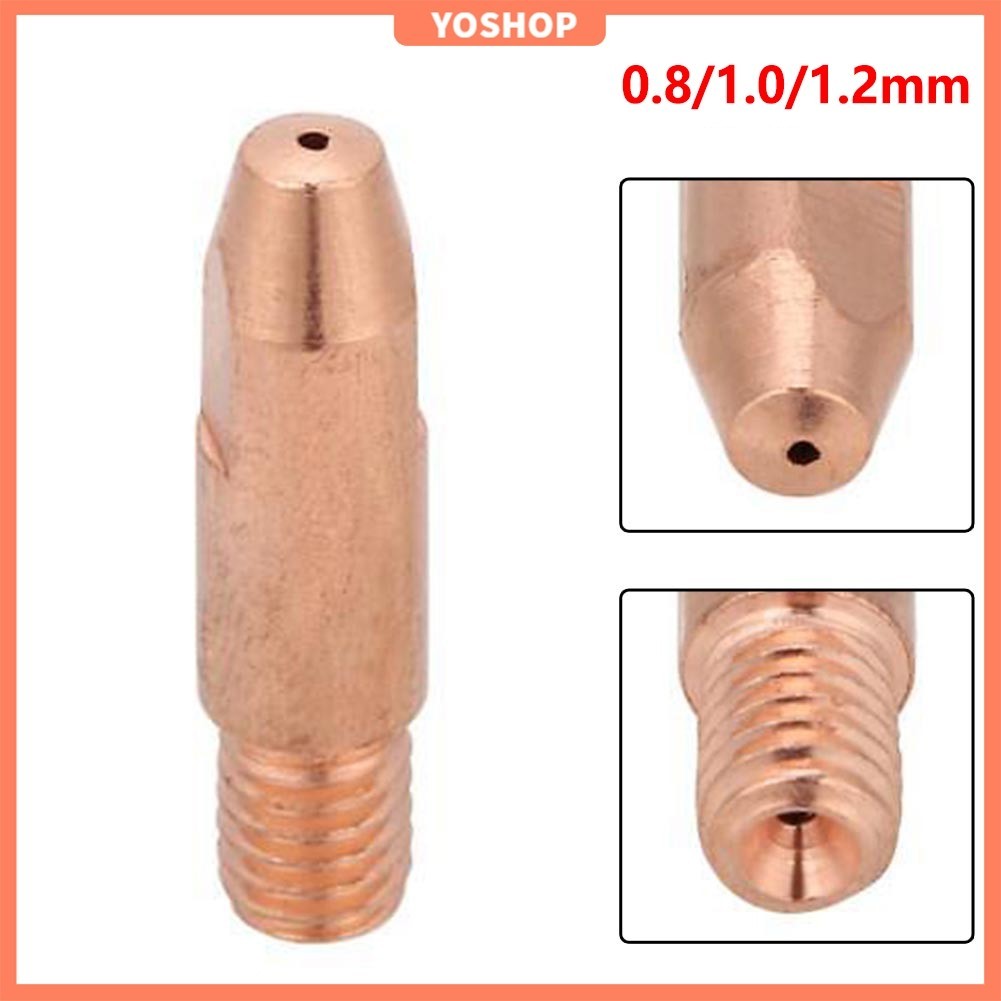 Yhp Copper Contact Tip M6 สําหรับ Binzel 24KD MIG/MAG ไฟฉายเชื ่ อม 0.8/1.0/1.2 มม .