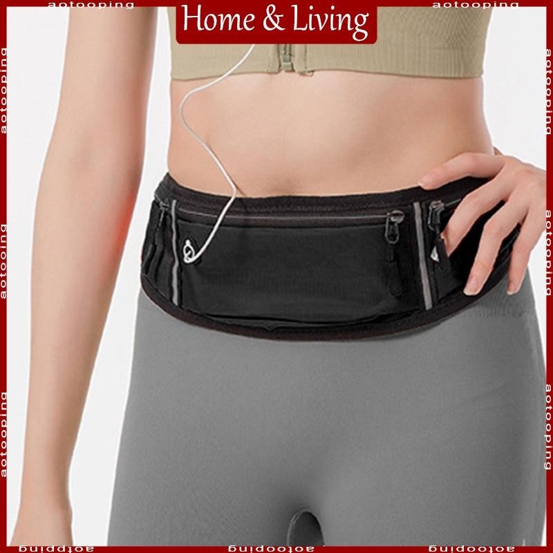 Aoto Elastic Slim Phone Holder Running Belt Waist Pack Sports Runner Bag