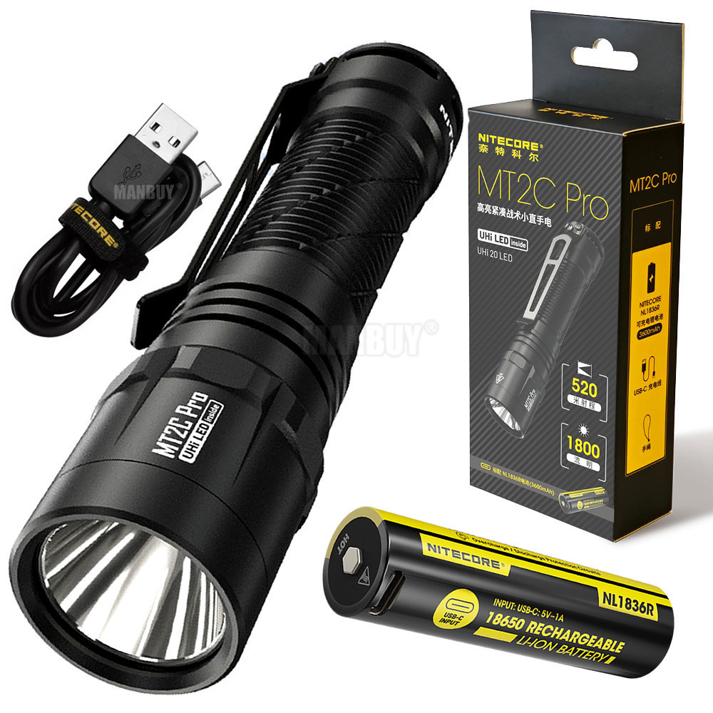 Nitecore MT2C Pro UHi 20 LED 1800 Lumens ไฟฉาย EDC