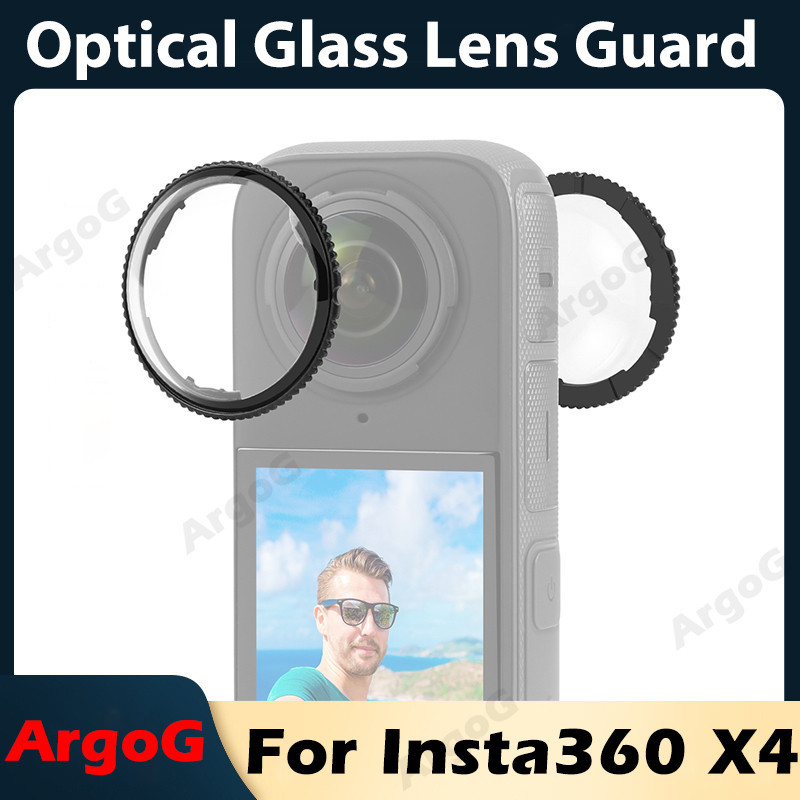 Argog Optical Glass Lens Guard สําหรับ Insta360 X4 เลนส ์ ฝาครอบป ้ องกัน Insta360 X4 อุปกรณ ์ เสริม