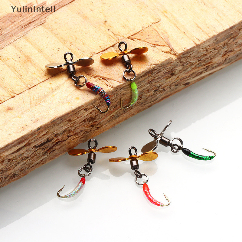 Ylth 5pcs Fly Hooks แมลงวันแมลงเหยื่อ Fly Fishing Decoy เหยื่อเลื่อม Fishhook ปลาเทราท์ Nymph Fly Fi