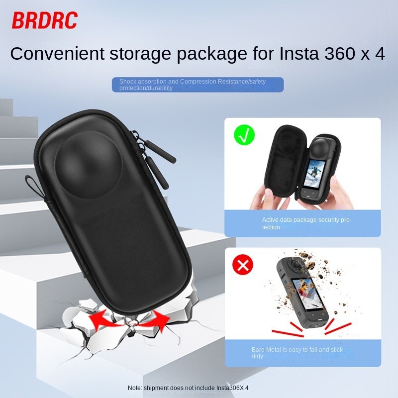 เหมาะสําหรับ Shadowstone Insta360 X4 กระเป๋าเก็บกล้องพาโนรามา Stand-alone แบบพกพากระเป๋าถือกระเป๋าคลัทช์อุปกรณ์เสริม