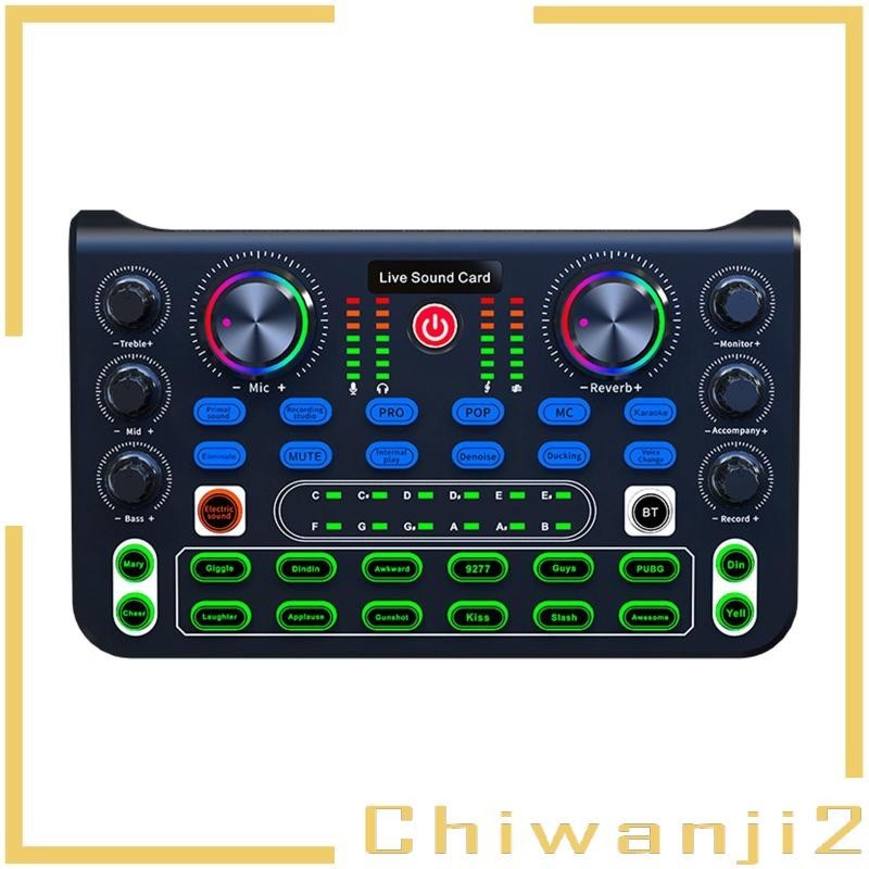 [ Chiwanji2 ] Audio Mixer Professional DJ Mixer การ ์ ดเสียงสําหรับเสียงเกมเวที