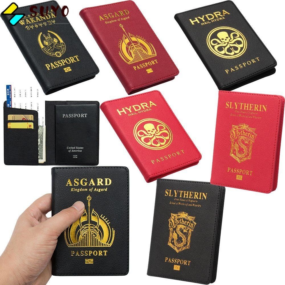 Suyo Passport L eather Travel Organizer PU LOGO Wakanda