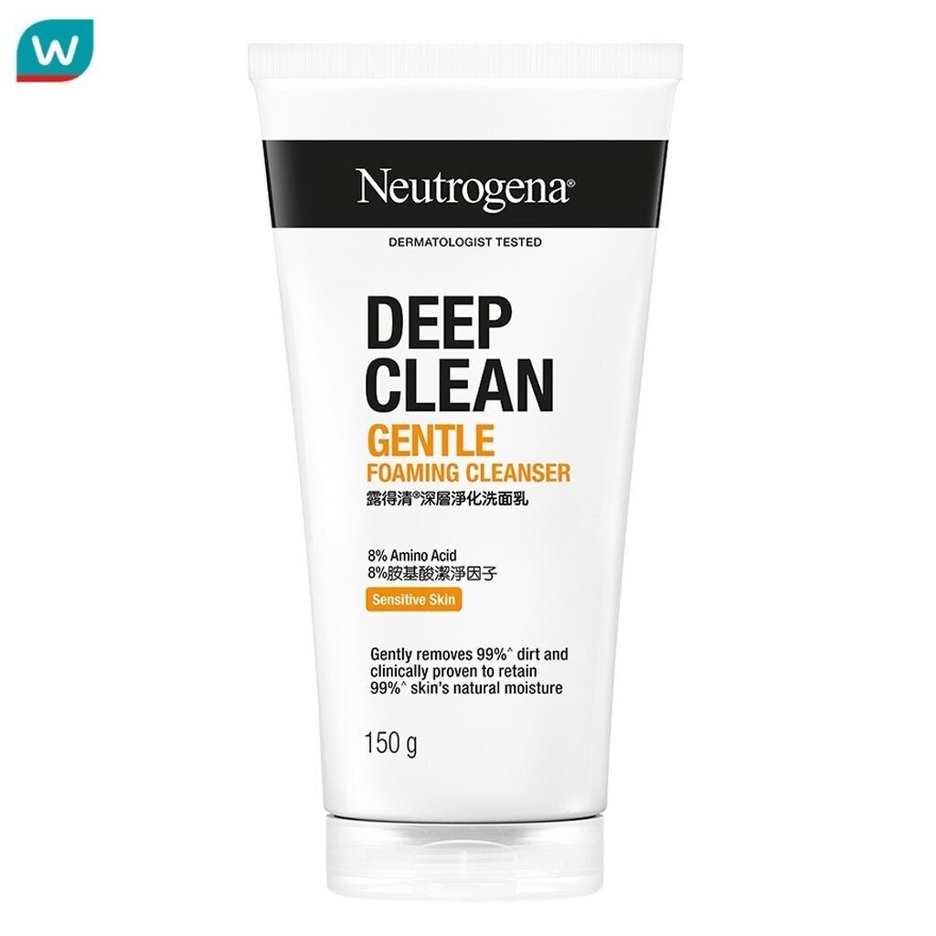 Neutrogena นูโทรจีนา ดีพ คลีน เจนเทิล โฟมมิ่ง คลีนเซอร์ 150 กรัม