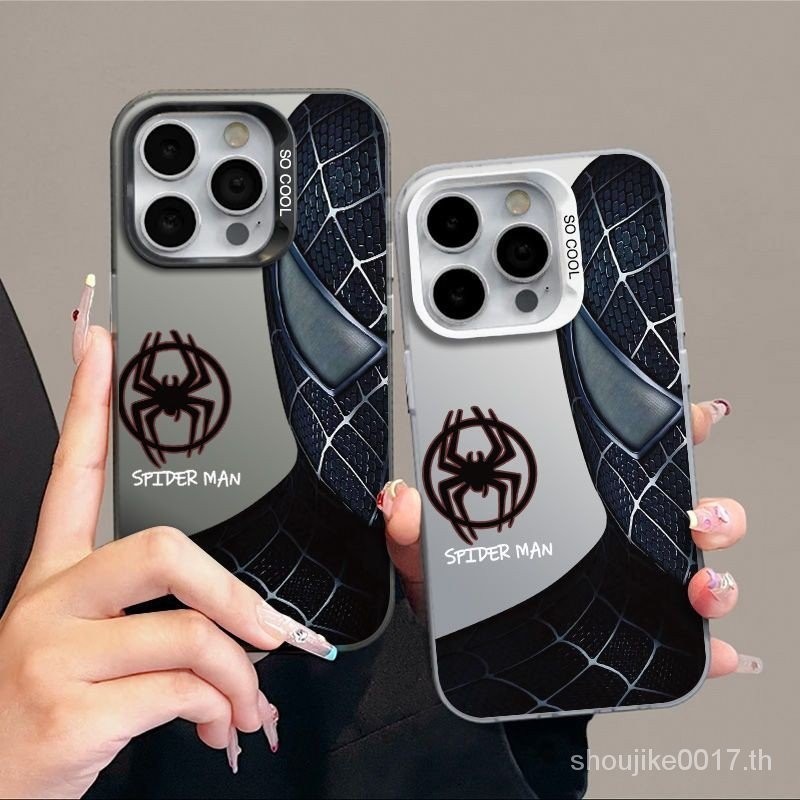 Spider-man เหมาะสําหรับ Apple iPhone15 14 13 12 11promax15 14 13 12 11pro15 14 13 12 11 xsM/x XR 7p/8Plus Universal ทนทานกันกระแทกเคสโทรศัพท ์