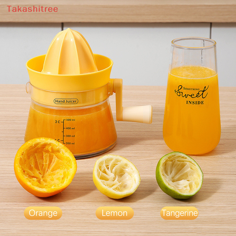 (Takashitree 🏠 2 In 1 Hand Lemon Citrus Juicer Machines Hand Crank Fruit Juicing Gadget ได ้ อย ่ างง ่ ายดาย Citrus Squeezing Manual Citrus Juicer