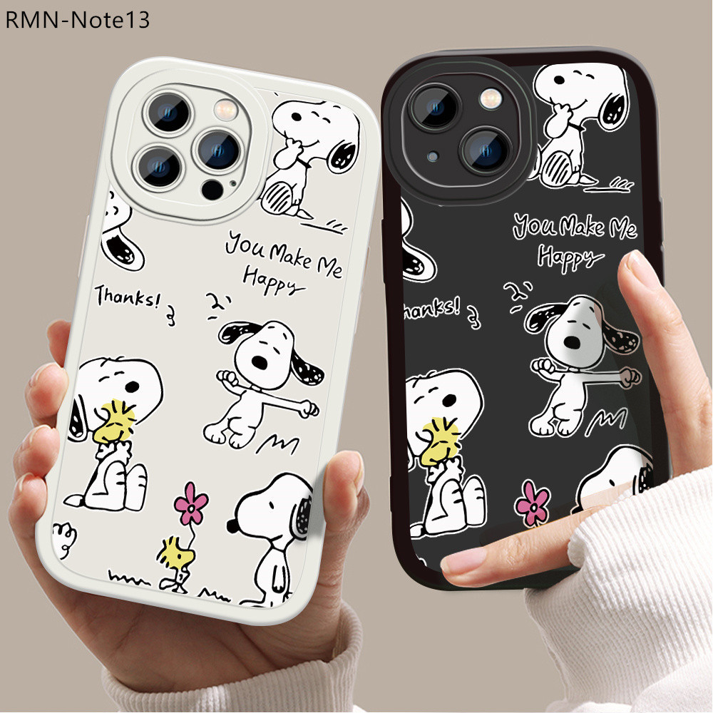 Xiaomi Redmi Note 9A 10 10S 13 13C 13T 11T 10T Poco M5S C65 X6 Mi Pro Plus 5GCartoon Snoopy เคสเสี่ยวมี่ เคส