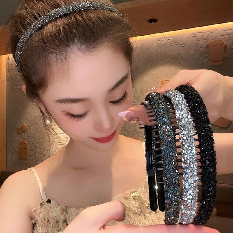1 ชิ ้ น Elegant ถูกที ่ สุด Bling Shine Hairbands Headwear อุปกรณ ์ เสริมผมสําหรับผู ้ หญิงหญิง