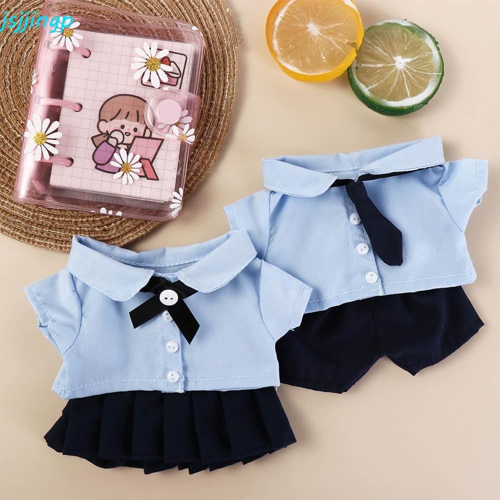 Jsjjingp Preppy ผ้าฝ้ายตุ๊กตา 20 ซม. ชุด JK Idol น่ารักการ์ตูน ของเล่นหญิง
