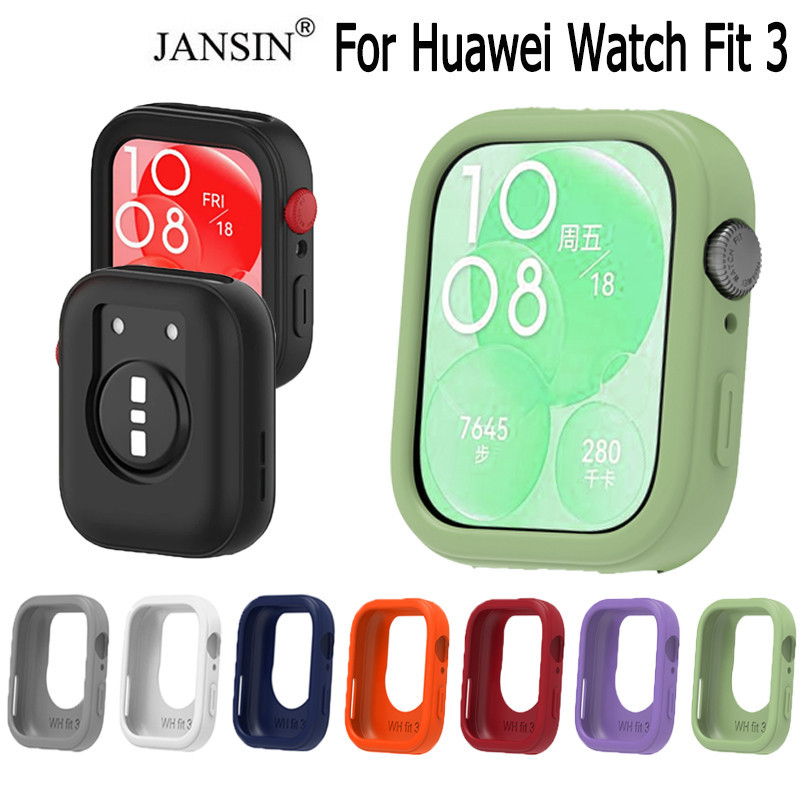 เคสซิลิโคน สีพาสเทล สำหรับ Huawei watch Fit 3 เคส smart watch