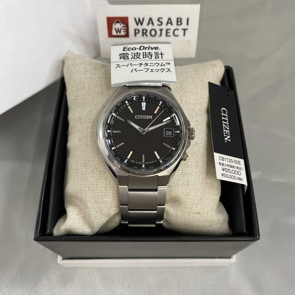 [Authentic★Direct from Japan] CITIZEN CB1120-50E Unused ATTESA Eco Drive Sapphire glass Black Men Wrist watch นาฬิกาข้อมือ