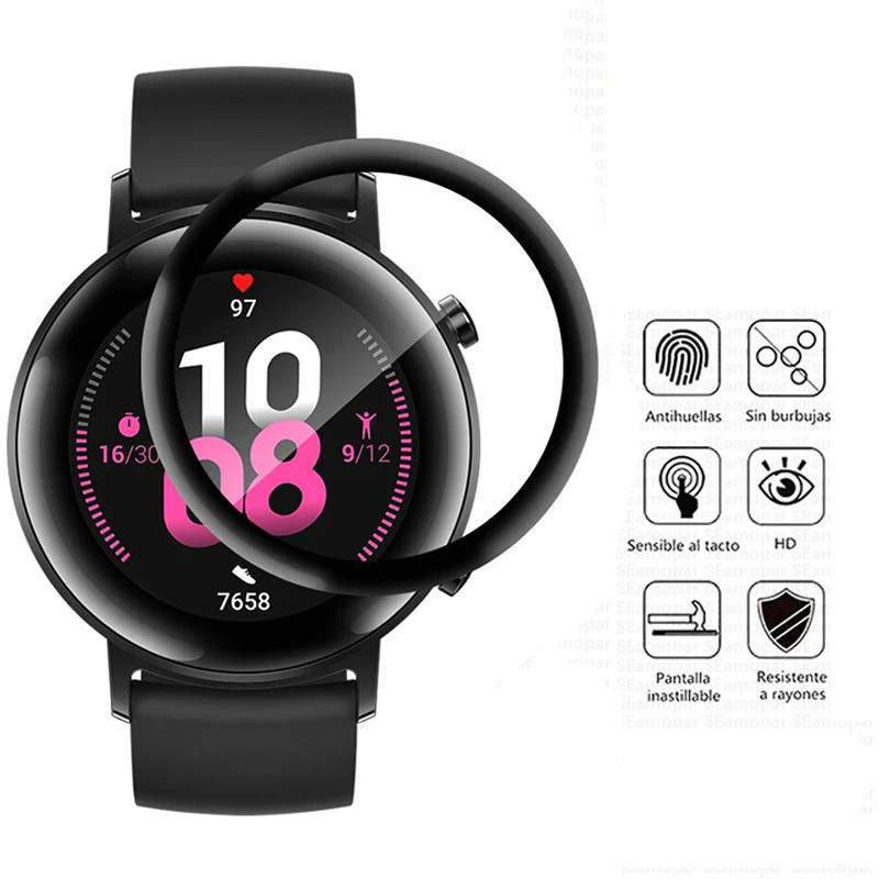 GarminEpix GarminEpixProGen2 600D Full Cover HD Black Edge ฟิล์มกระจกนิรภัยสําหรับ Garmin Epix Pro Gen 2 42 มม.47 มม.51 มม.ป้องกันรอยขีดข่วนป้องกันลายนิ้วมือสมาร์ทวอท์ชป้องกันหน้าจอ