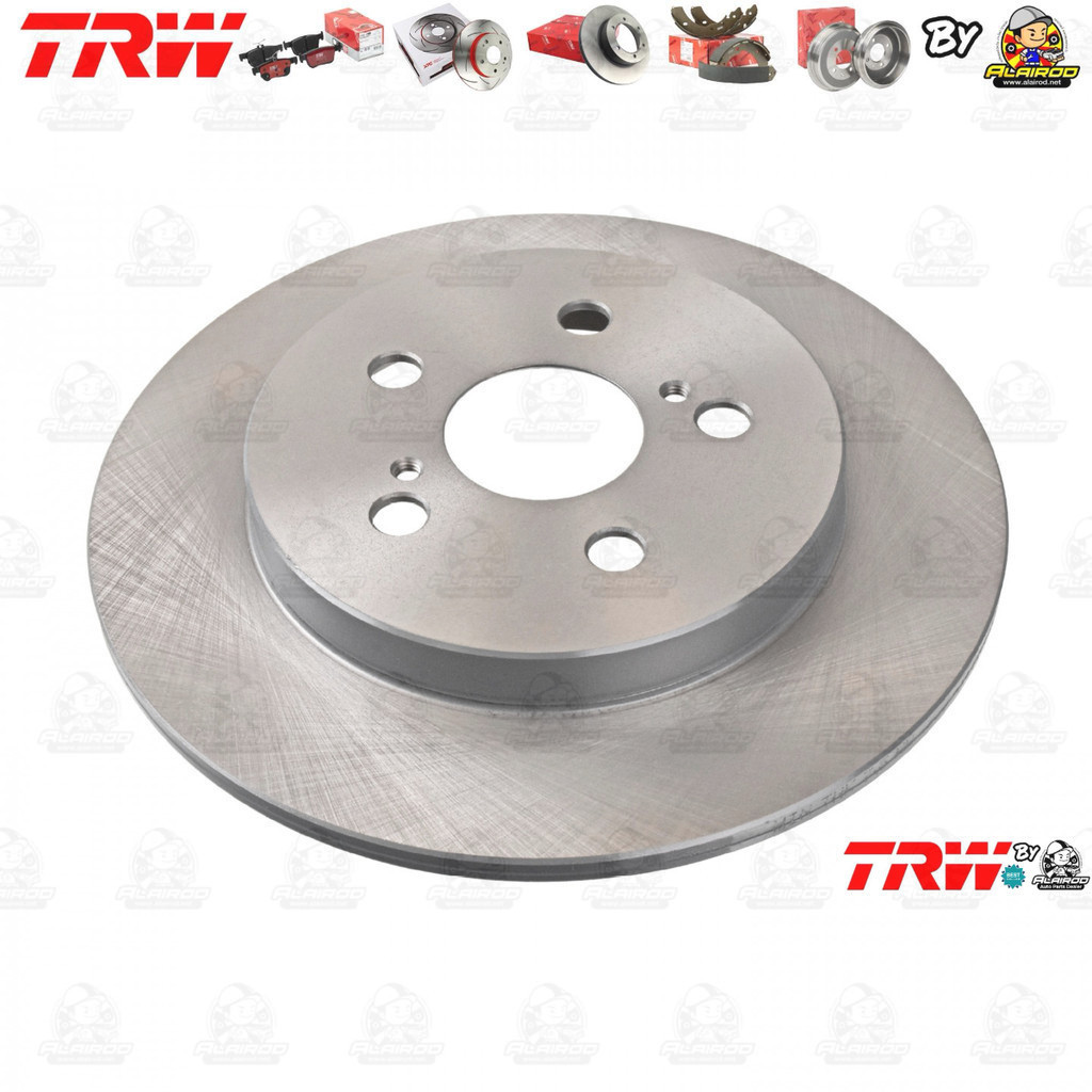 TRW จานดิสเบรคหลัง จานเบรคหลัง 1คู่/2ใบ TOYOTA ALTIS ZRE171,ZRE172 ปี 2014-2018  DF7425 ขนาด 259 mm ใบหนา 9 mm
