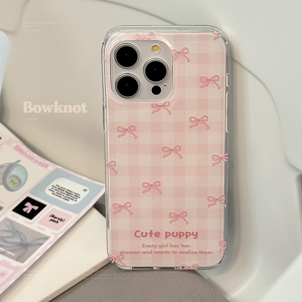 เคสโทรศัพท ์ กันโบว ์ สีชมพูสดขนาดเล ็ ก tpu สําหรับ apple iphone 12 13 14 15 pro max