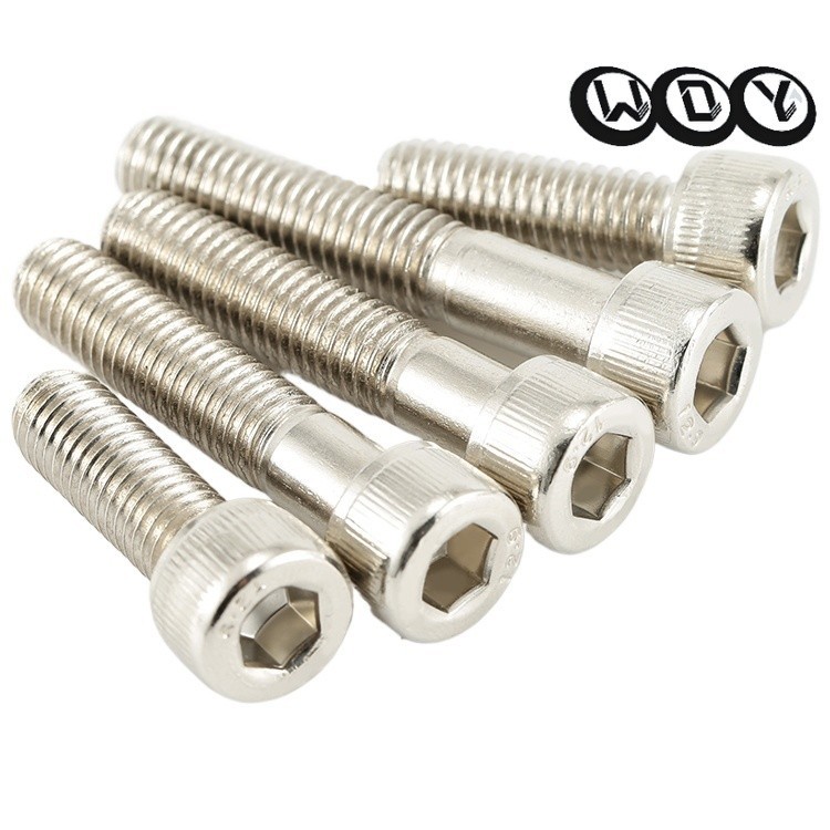 SPARENickel-plated 12.9 เกรดหัวทรงกระบอก hex bolt M2M3M4M5-M12 ความแข็งแรงสูงหัวทรงกระบอก hex bolt ส