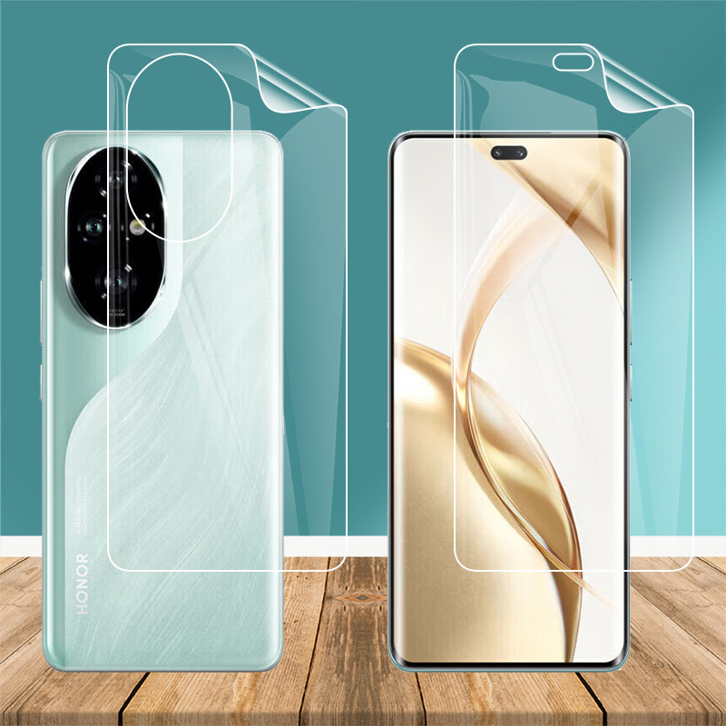 ฟิล์มไฮโดรเจลบางเฉียบสําหรับ Honor200 Honor 200 Pro 200Pro 5G Clear Soft TPU ด้านหน้าด้านหลังคลุมทั้งหมดฟิล์มป้องกันหน้าจอ